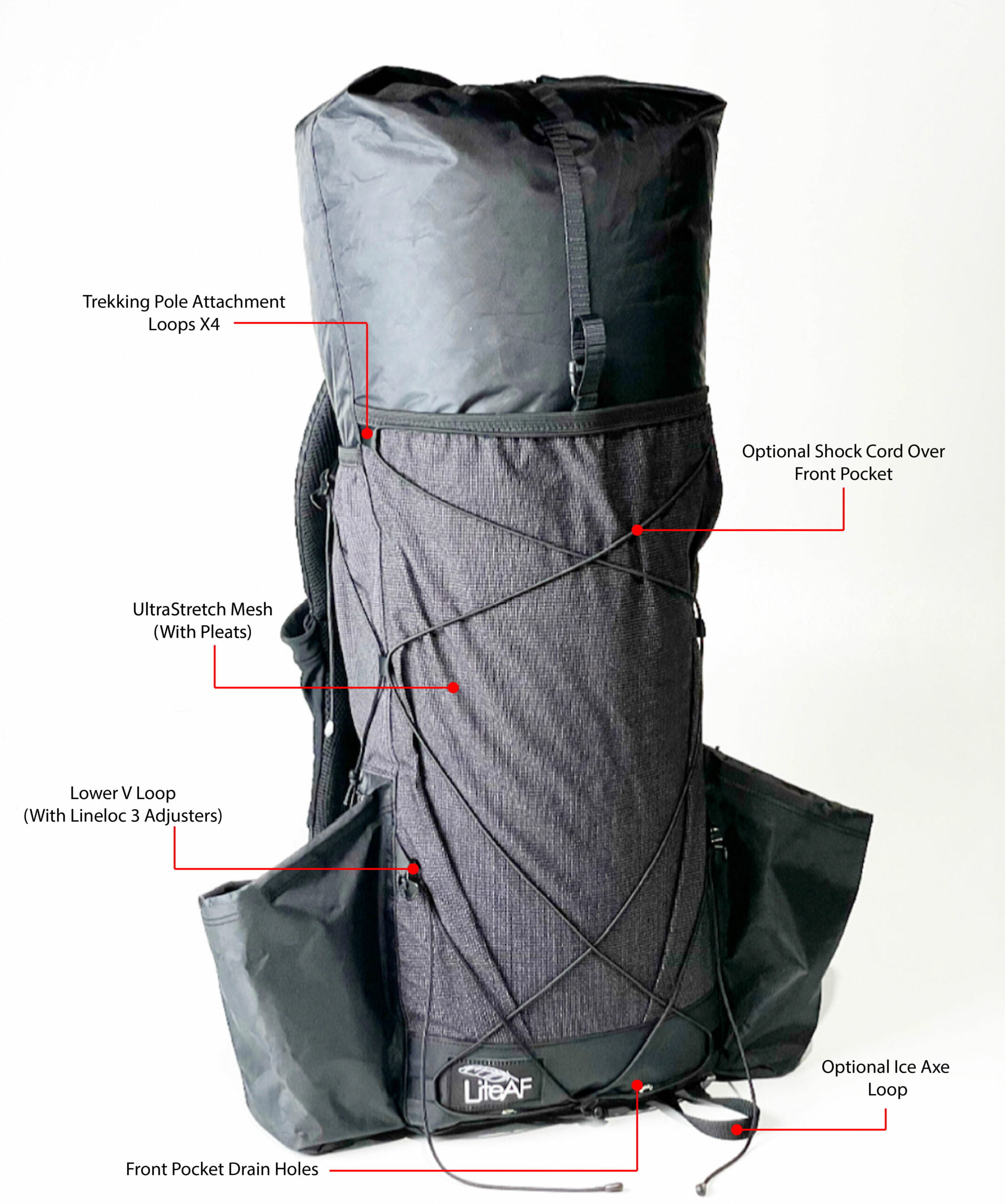 UltraWeave™ 30L Curve Frameless Custom Ultralight Backpack »